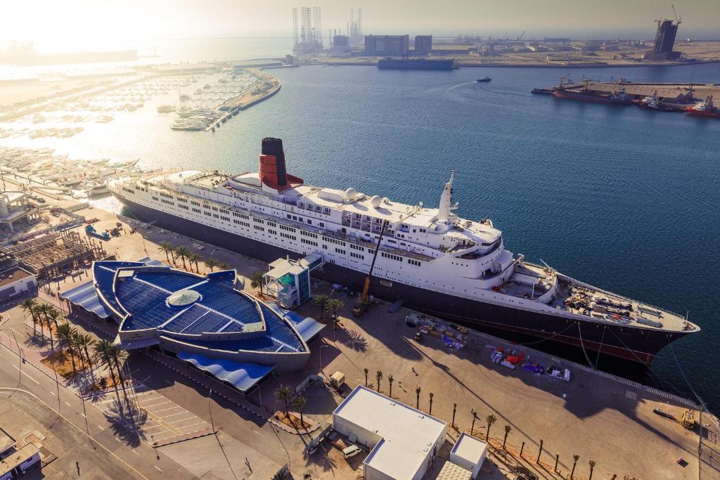 Ship Ahoy! Welcome Aboard the QE2 Hotel docked in Dubai