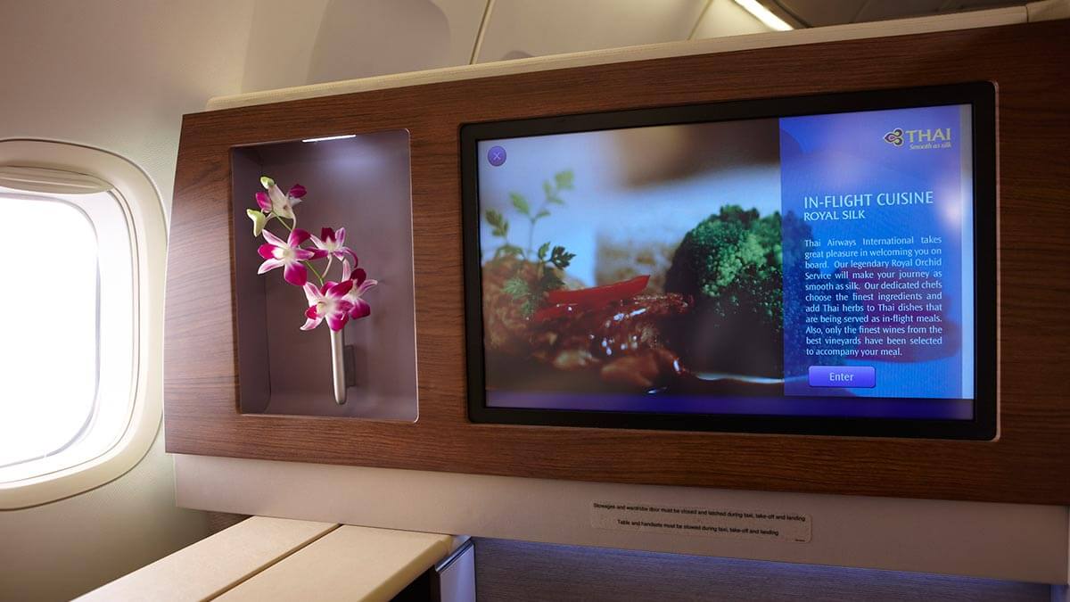 A350 First Class Entertainment