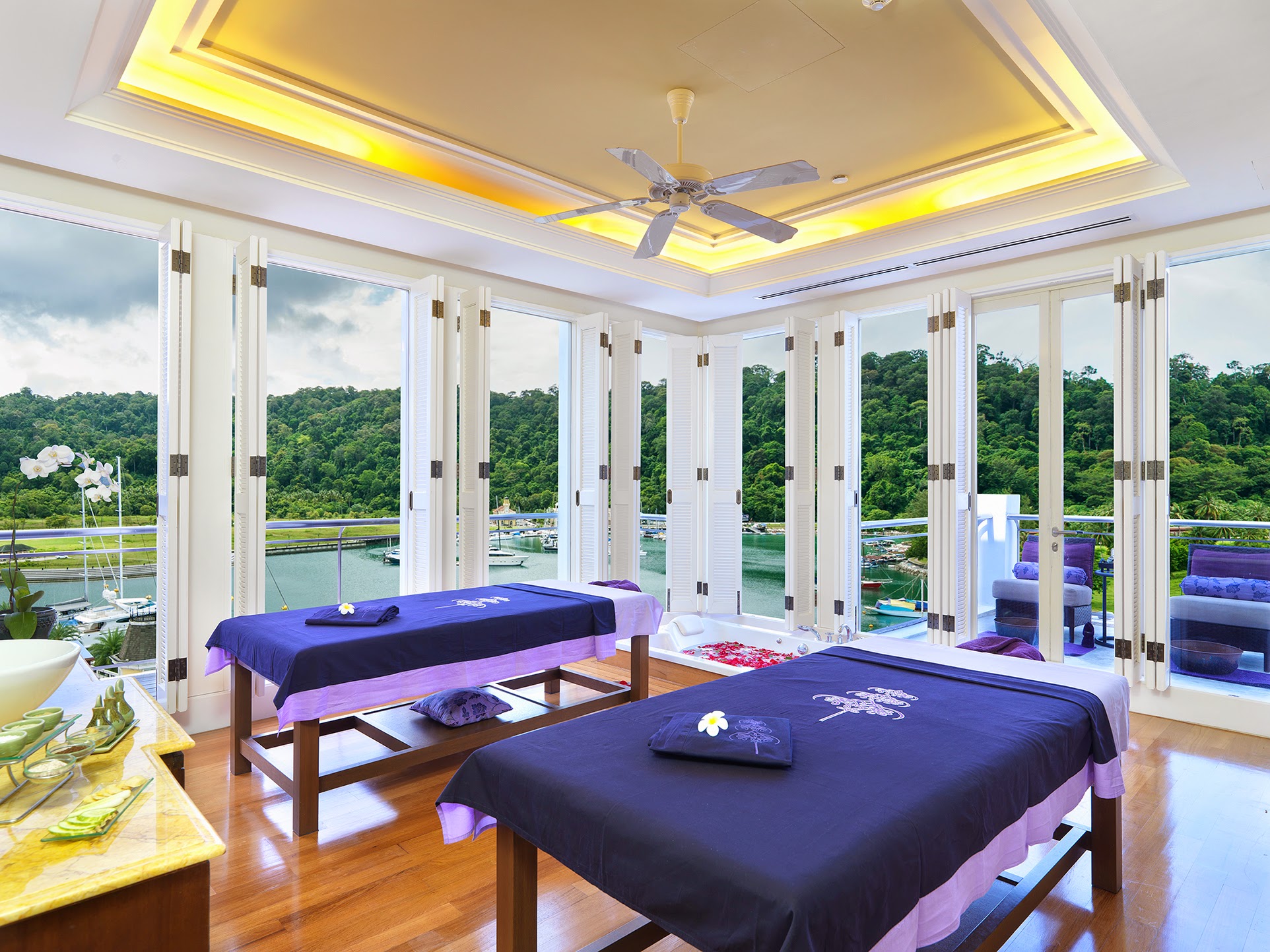 The Danna Langkawi - Couple room at The Danna Spa overlooking the marina