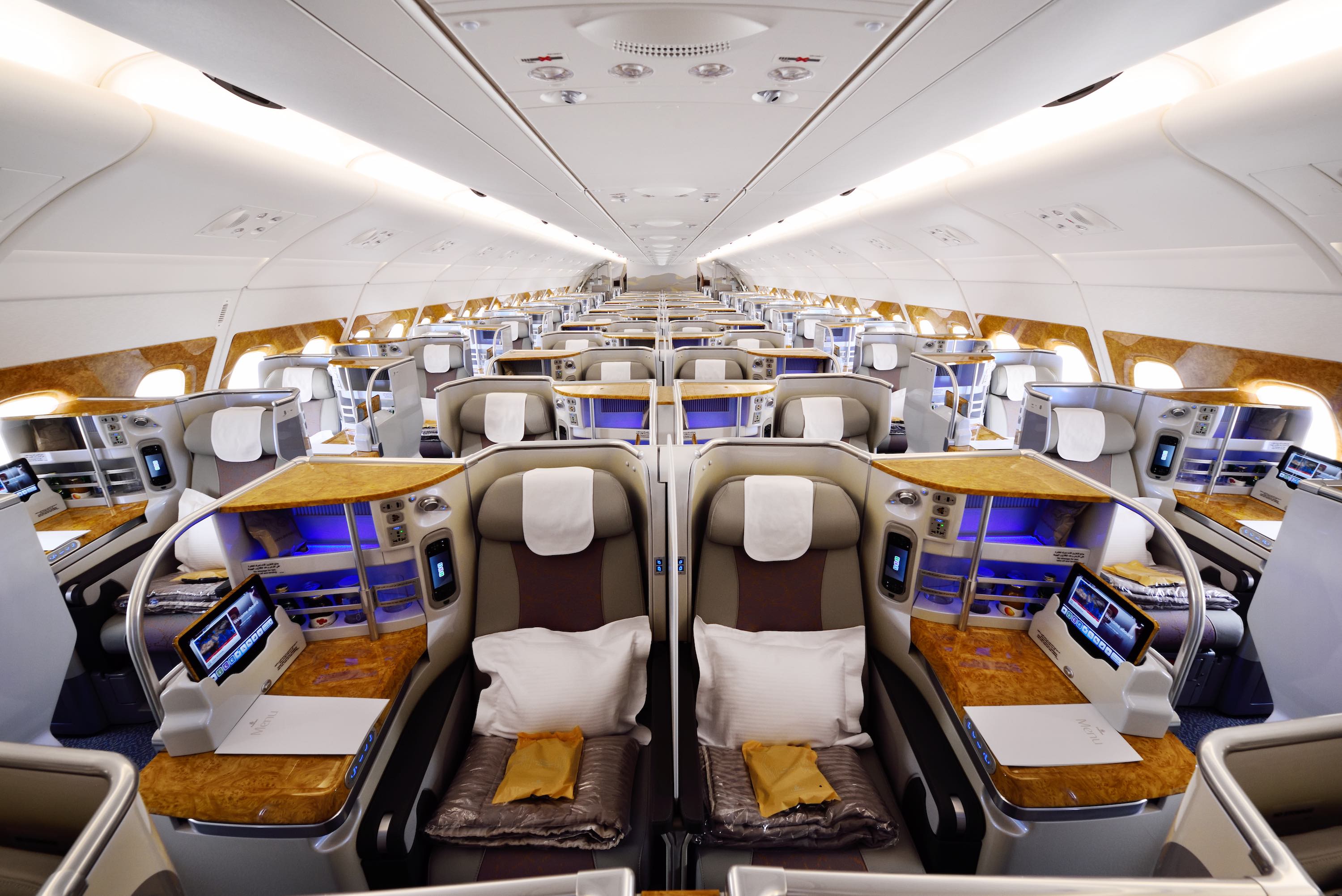 A380 Business Class Cabin