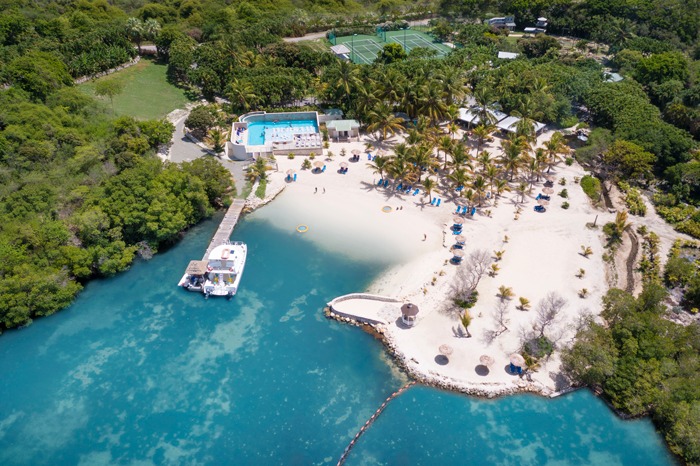 Rasta Beach Full Aerial View