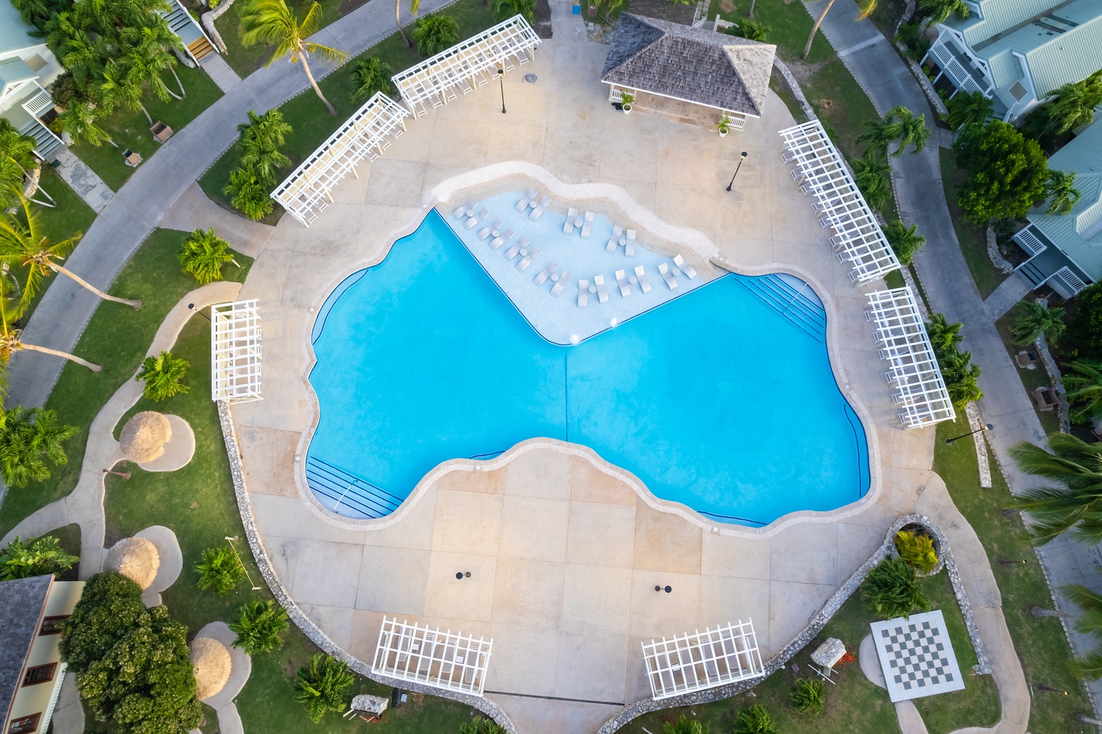 The Veranda Antigua Main Pool Top Aerial View