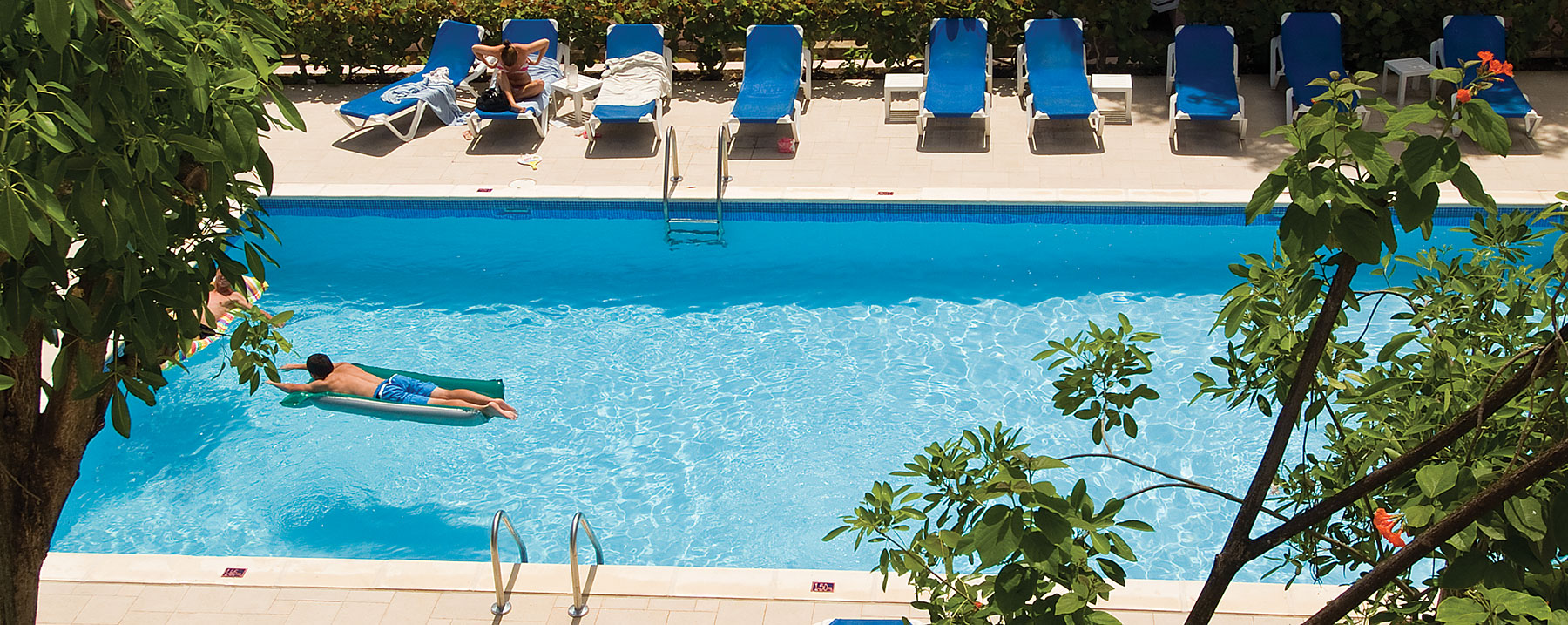 Pool Window View