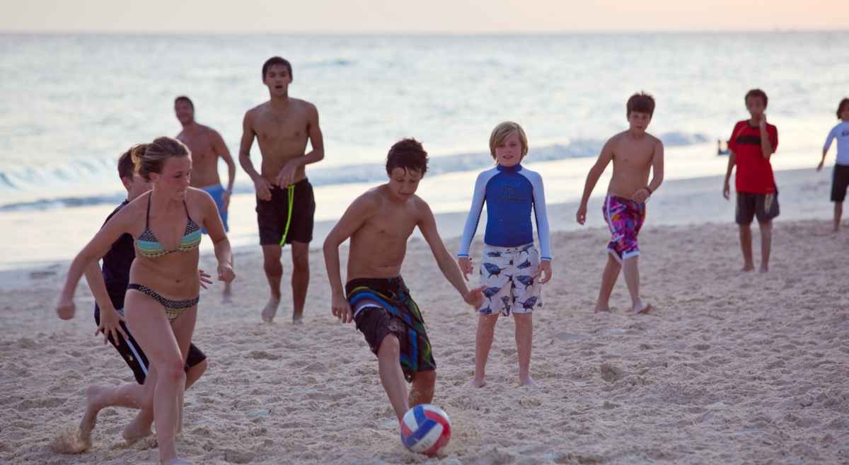 Football on the Beach