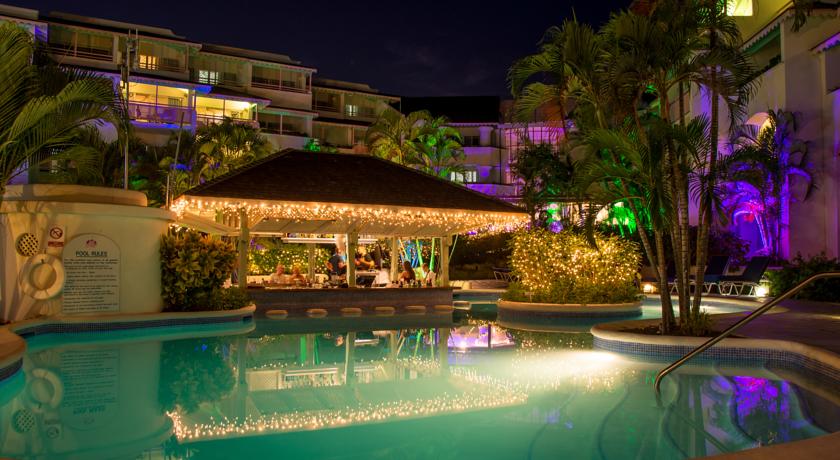 Pool View at Night