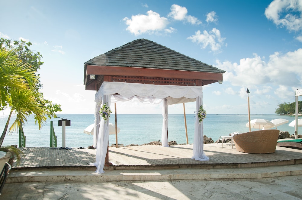 Outdoor wedding area