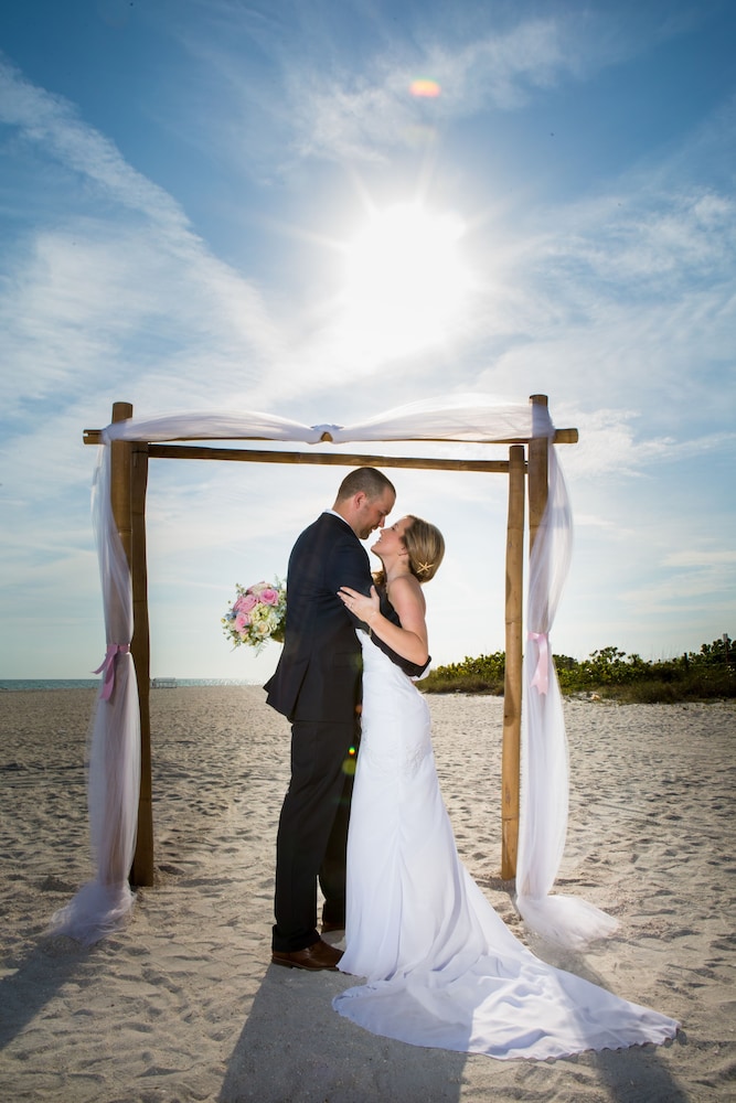 Outdoor wedding area