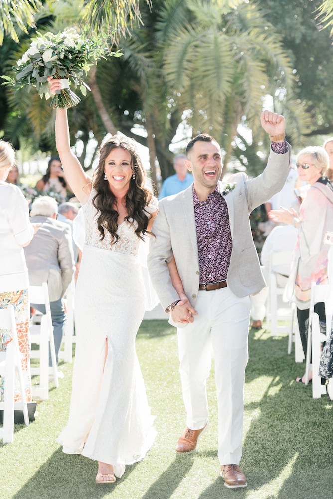 Outdoor wedding area