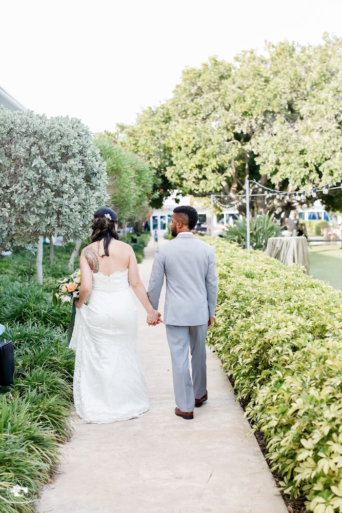 Outdoor wedding area