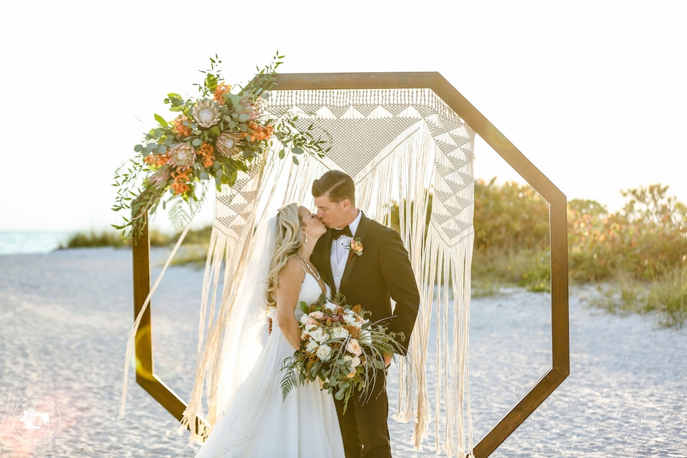 Outdoor wedding area