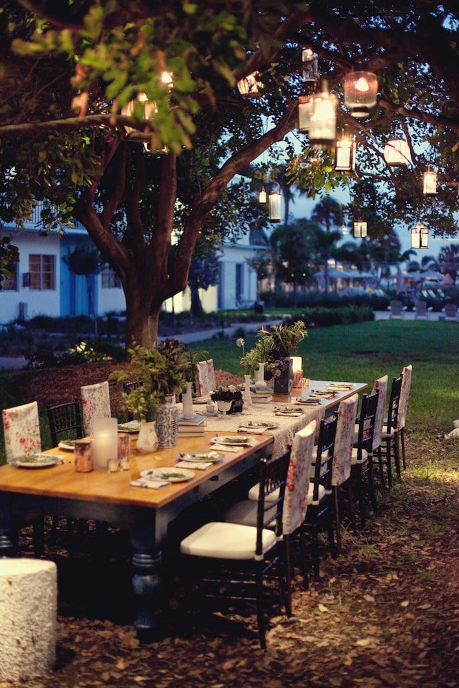 Outdoor wedding area