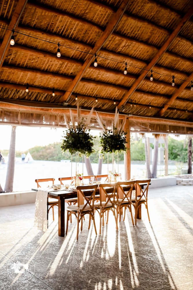 Outdoor wedding area