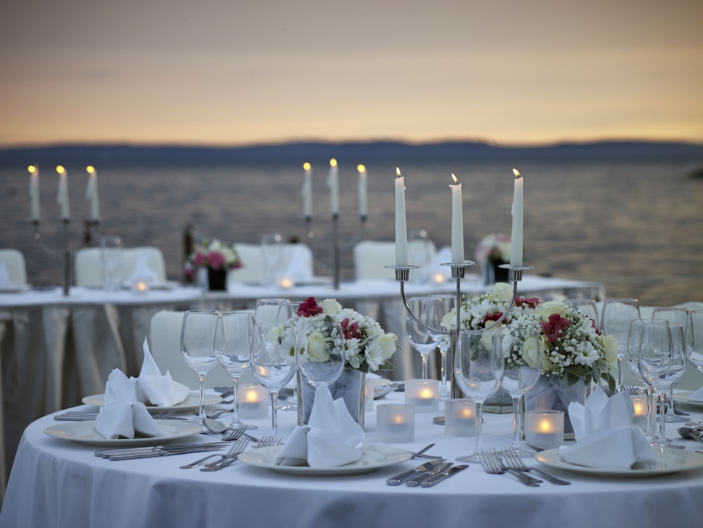 Outdoor wedding area