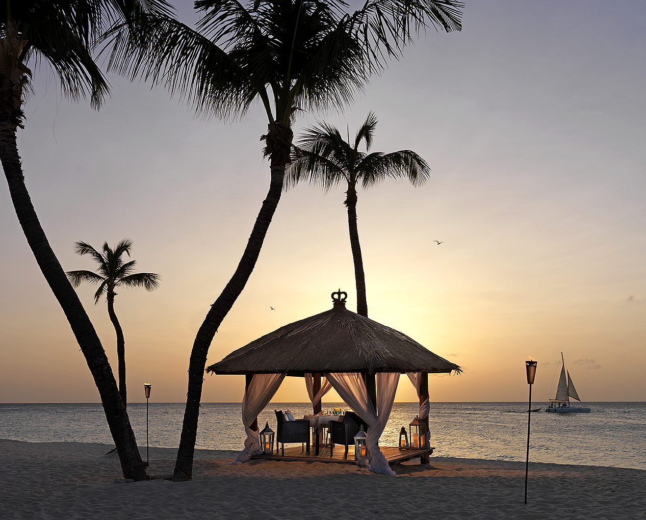 Private Palapa for Romantic Dining