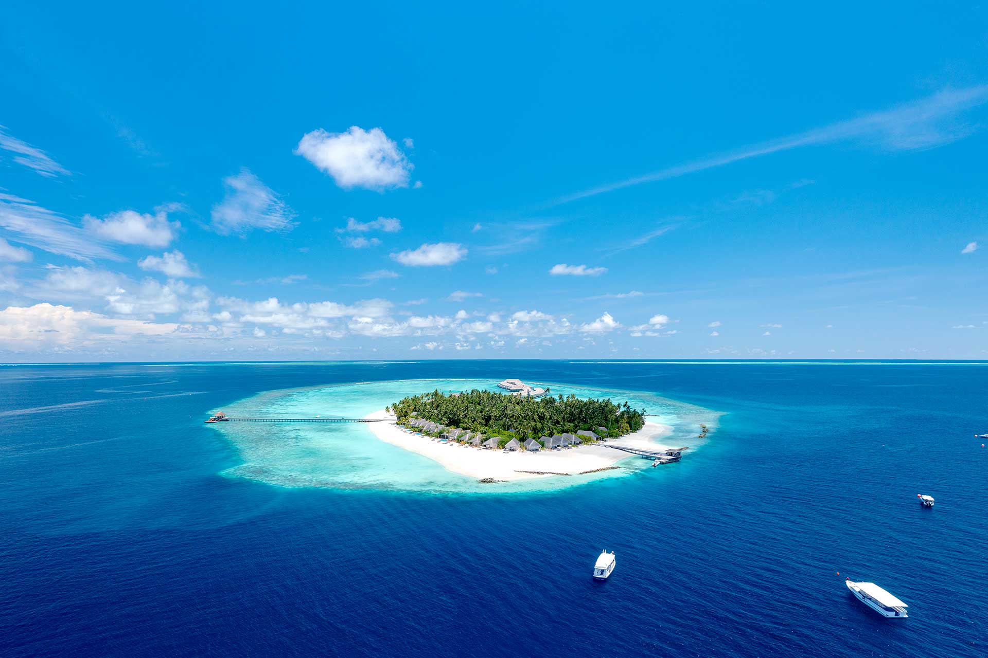 Baglioni Resort Maldives Aerial Island View