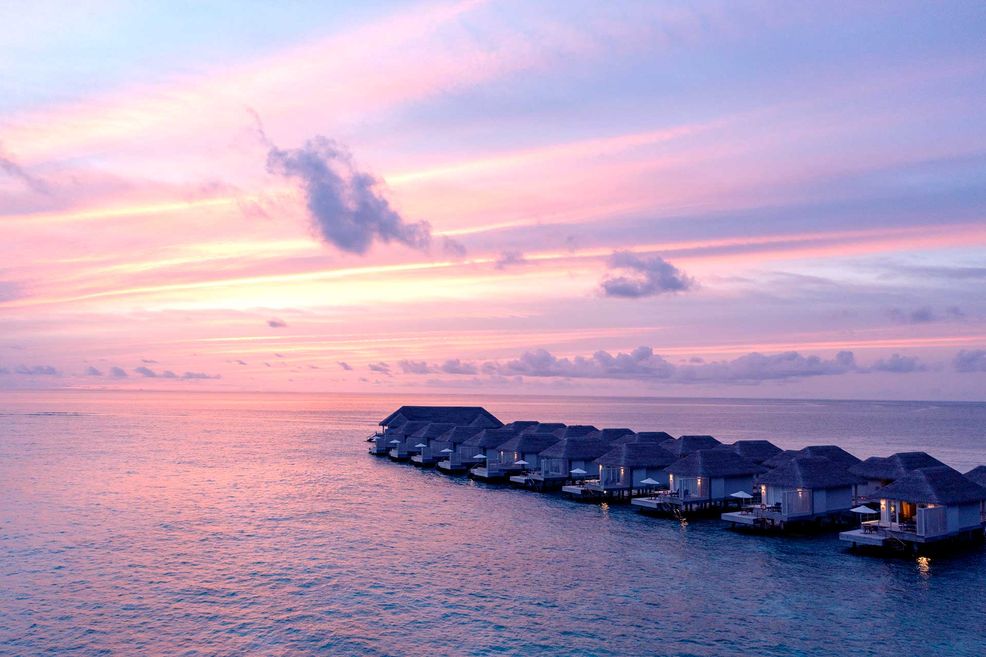 Baglioni Resort Maldives Sunset at the Villas