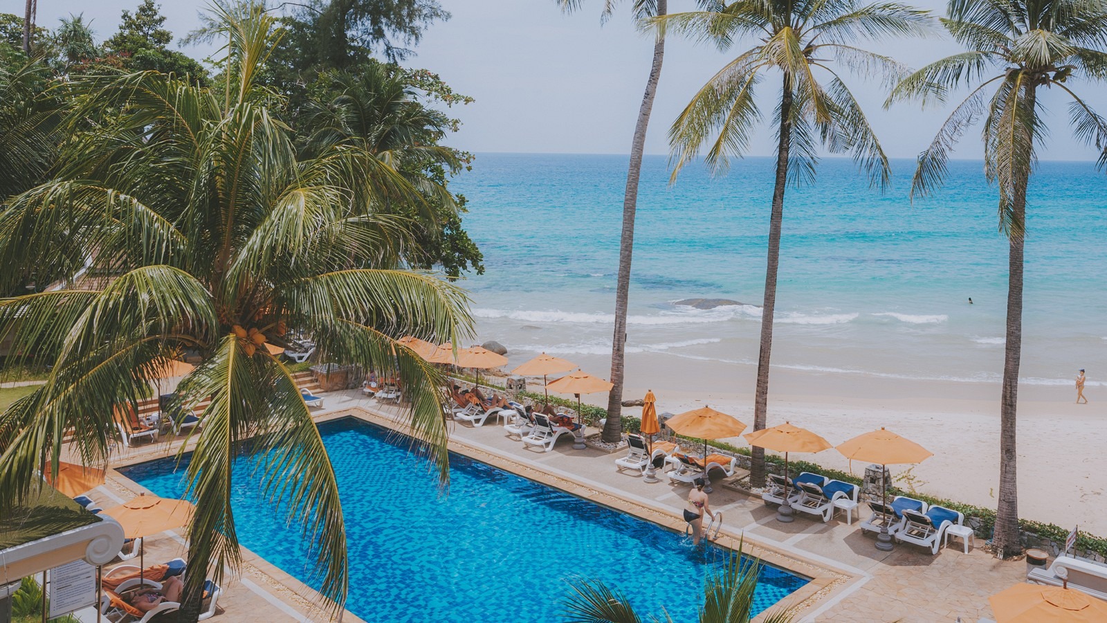 Swimming Pool Aerial View