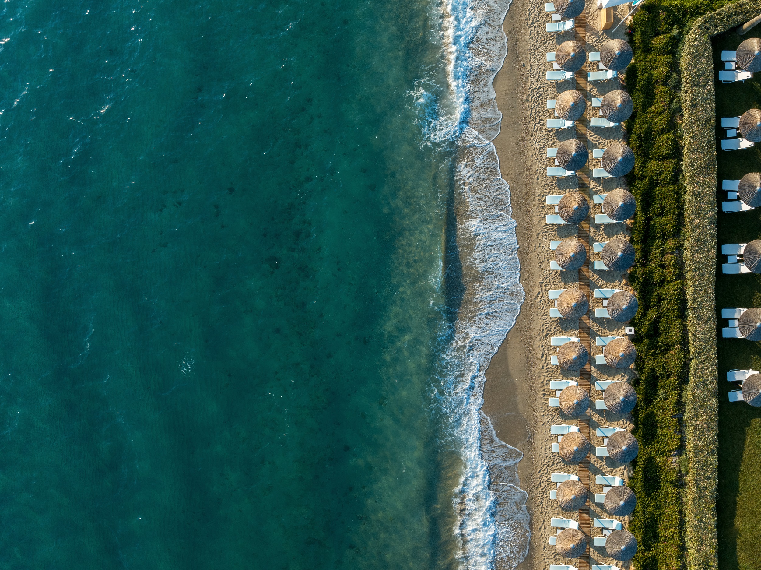 Beach Full Top Aerial View