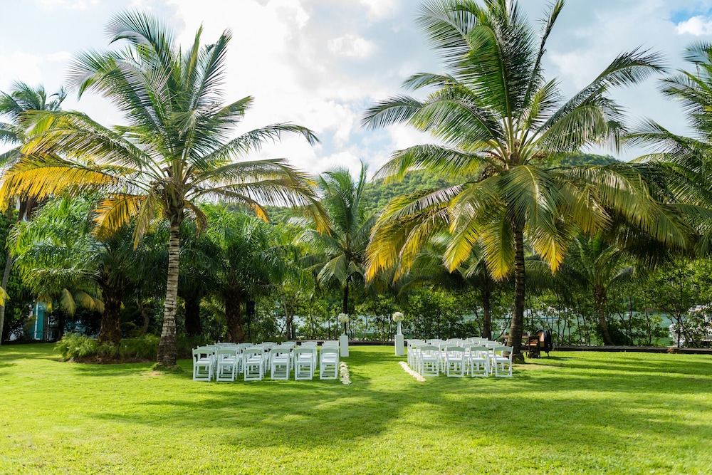 Outdoor wedding area