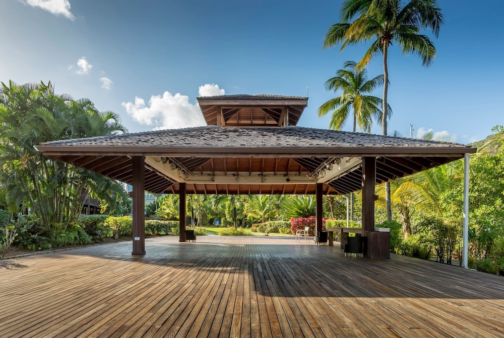 Outdoor banquet area