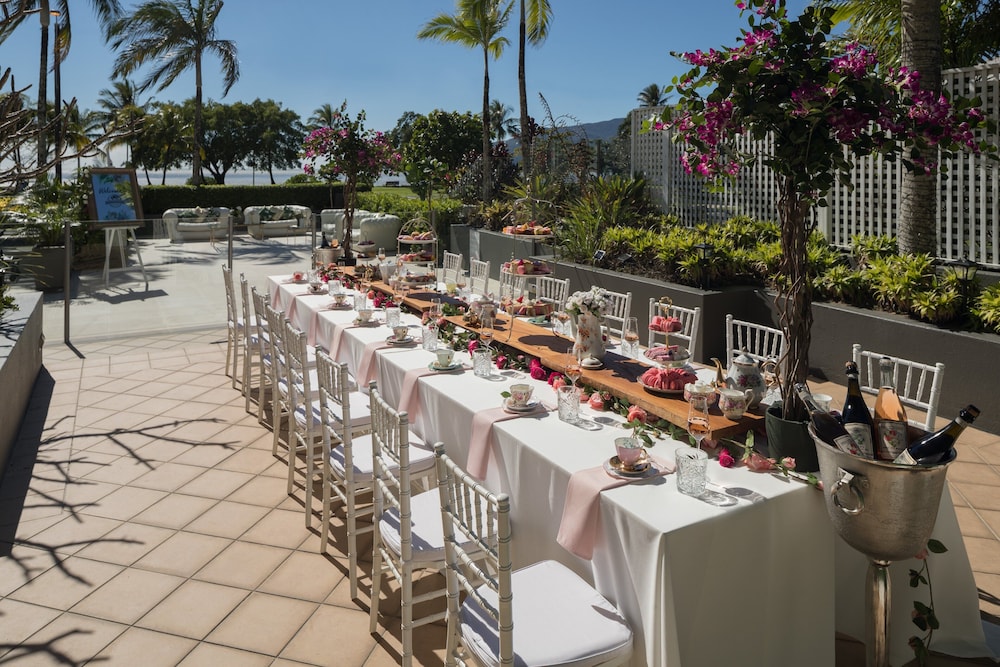 Outdoor wedding area